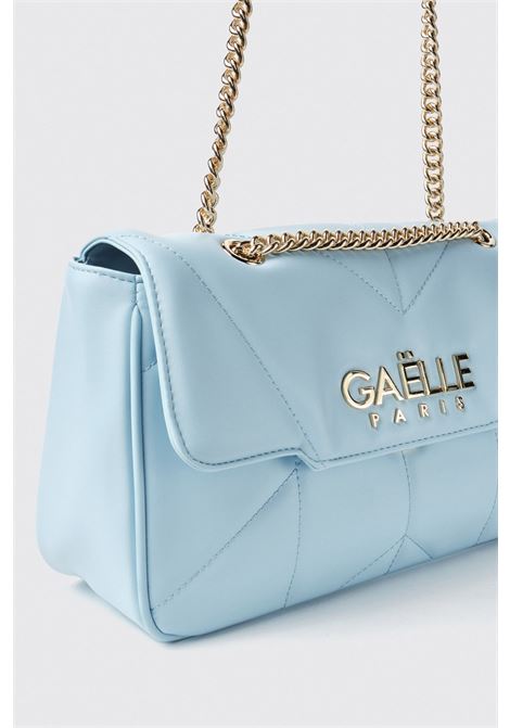 Maxi shoulder strap con matelasse' e logo in metallo  Celeste GAELLE paris | GAACW02157CE01